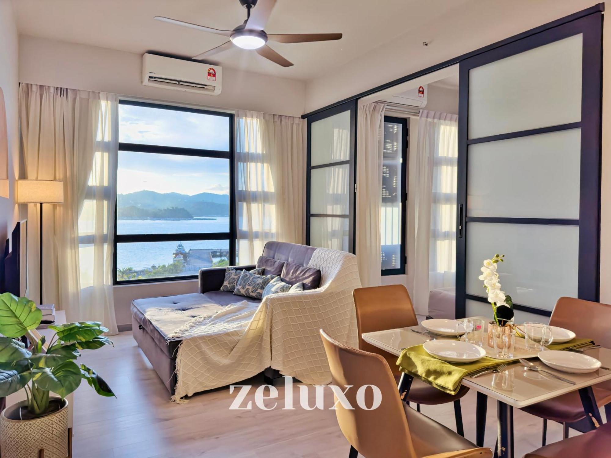#5 Jesselton Quay City Pads Seaview By Zeluxo Kota Kinabalu Esterno foto